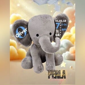 Gray Elephant Plush Toy